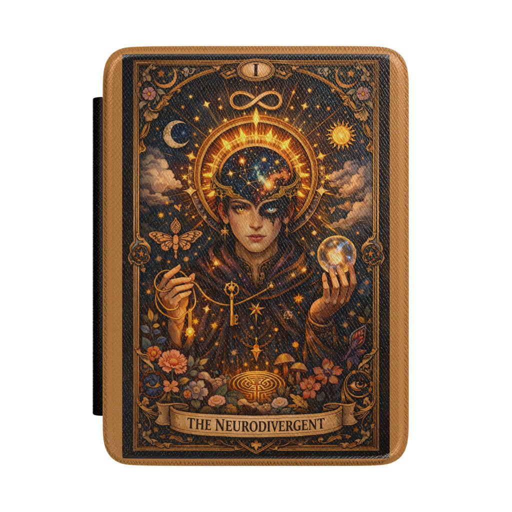 The Neurodivergent Mystic Kindle Case | Tarot-Inspired, Cosmic Illustration