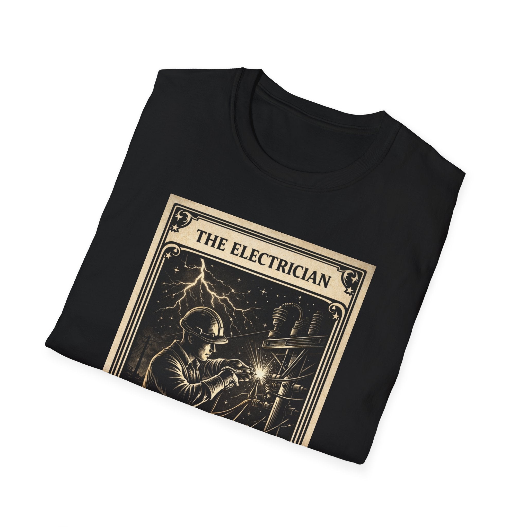 Electrician Shirt Tarot Card, Lineman Electrician Gift, Electrician Tee, Blue Collar Shirt, Electrician Gift Idea, Trade Worker Shirt