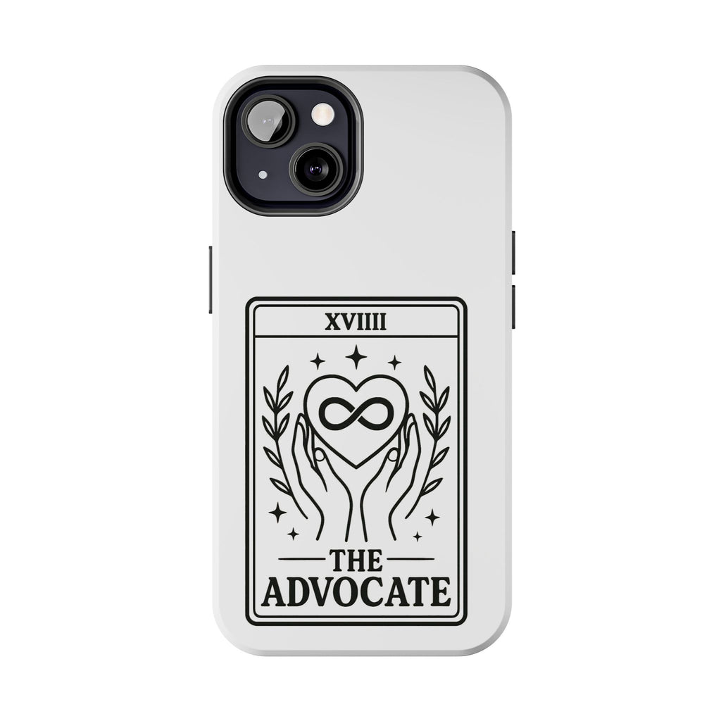 The Advocate tarot card Phone Case | infinity heart hands design