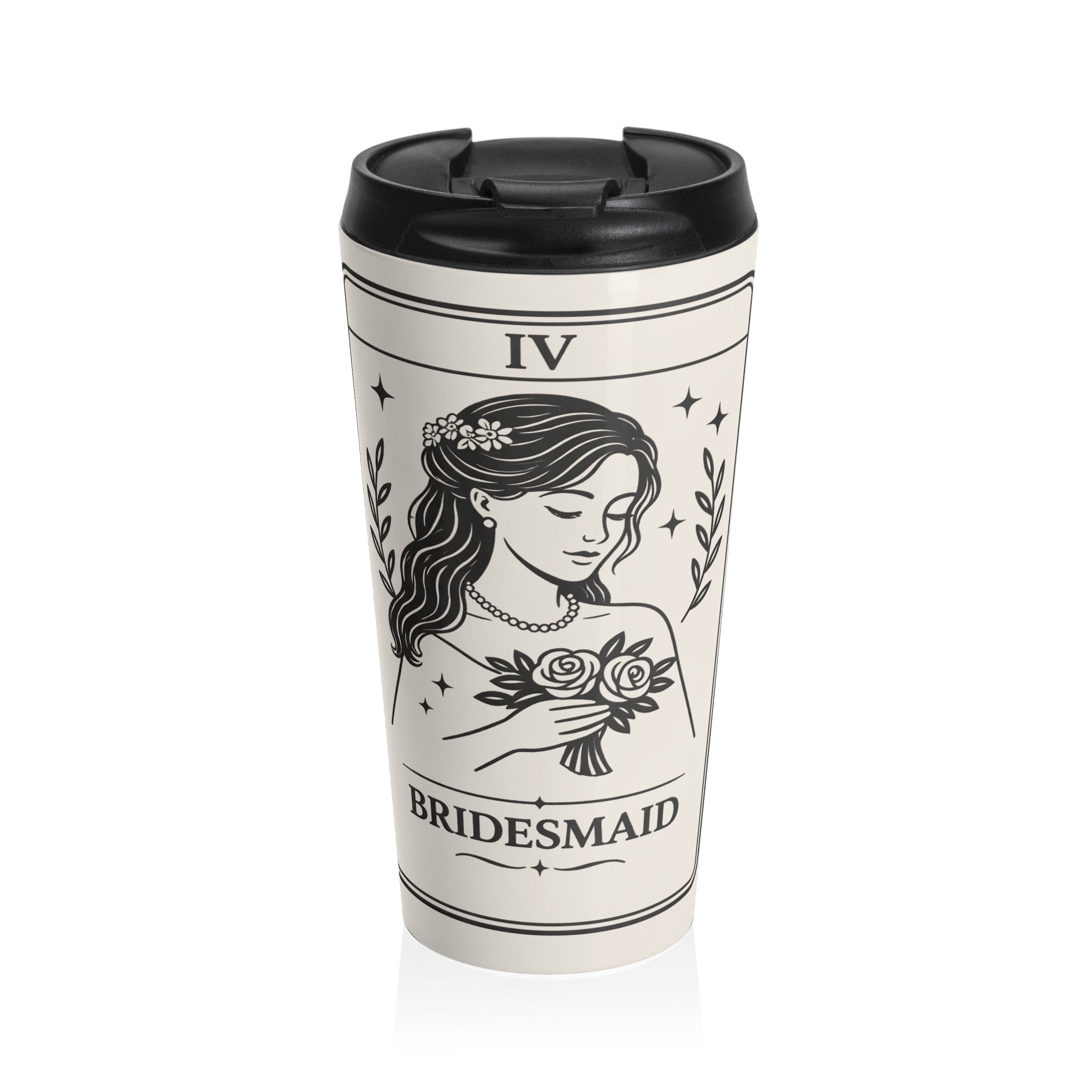 Bridesmaid Tarot Illustration Travel Mug | Bridal Party Stainless Steel