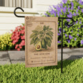 Avocado Botanical Illustration Garden Flag | Plant Care Diagram Banner