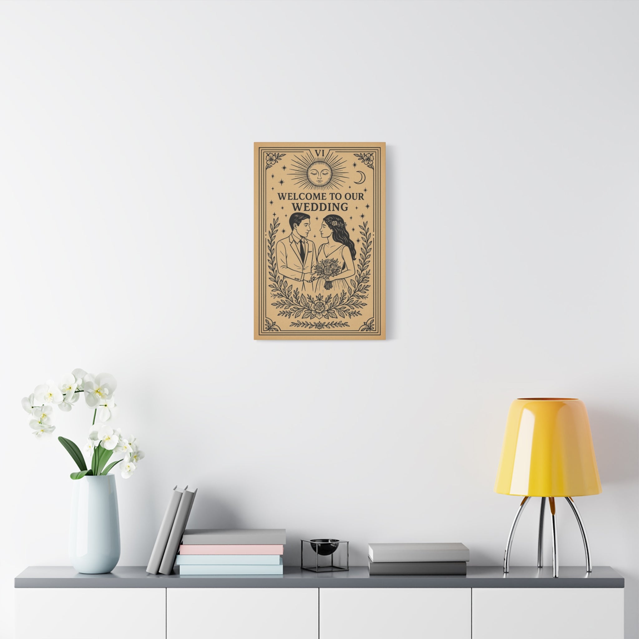 Welcome to Our Wedding Canvas Sign