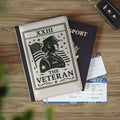 The Veteran illustration Passport Cover | Patriotic American flag design