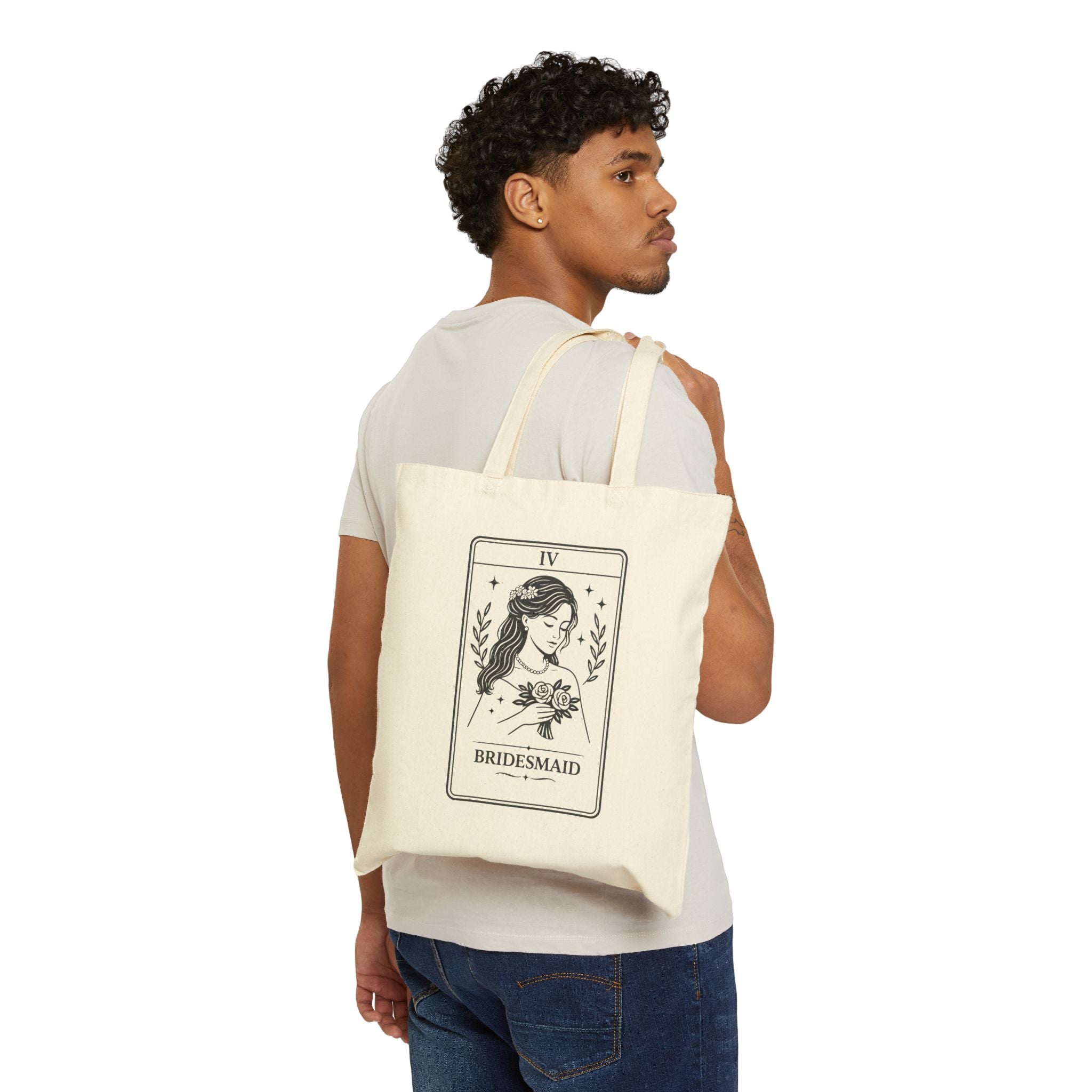 Tarot Bridesmaid Illustration Tote | Bridal Party Tarot Card Tote