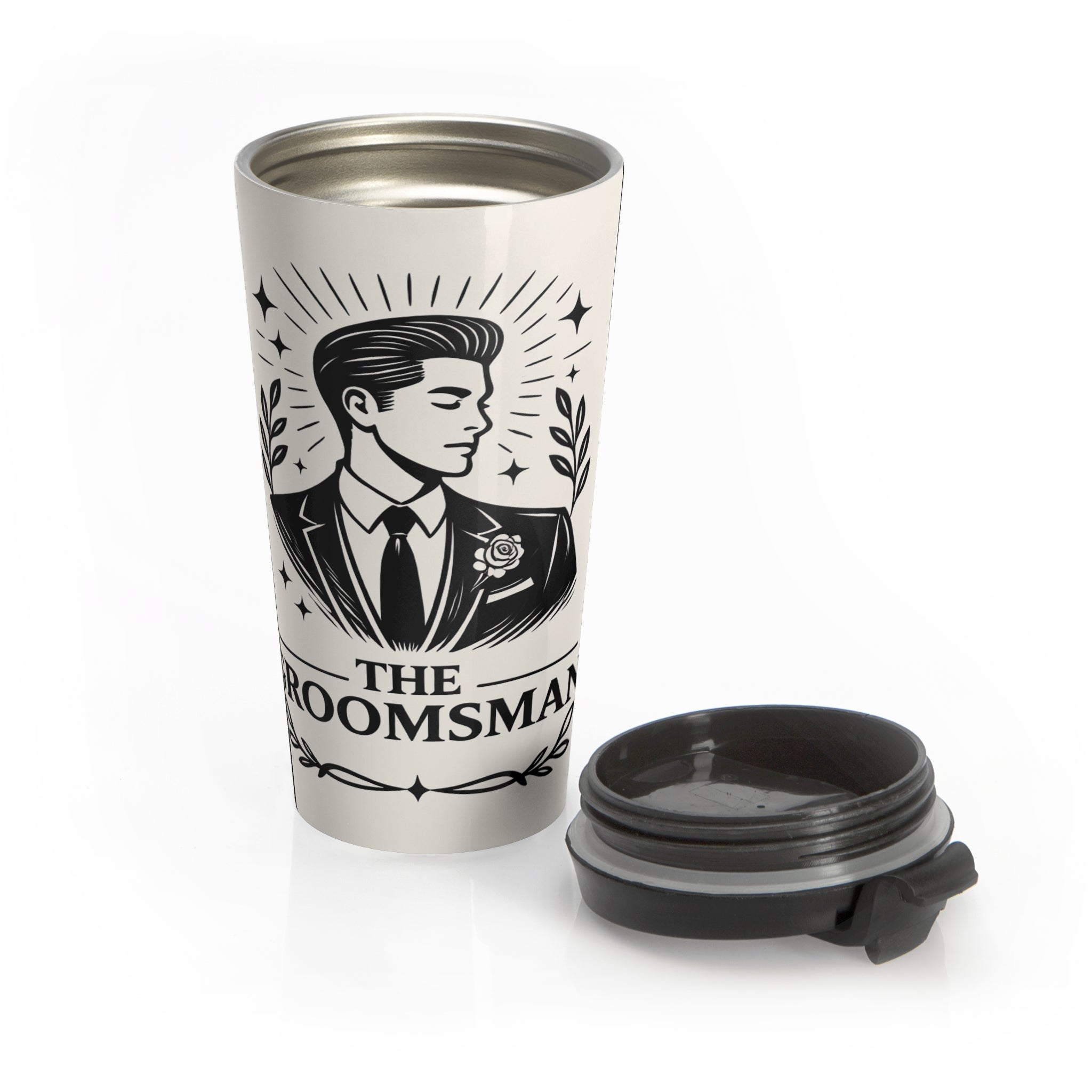 The Groomsman Illustration Travel Mug | Groom Party Bachelor Wedding