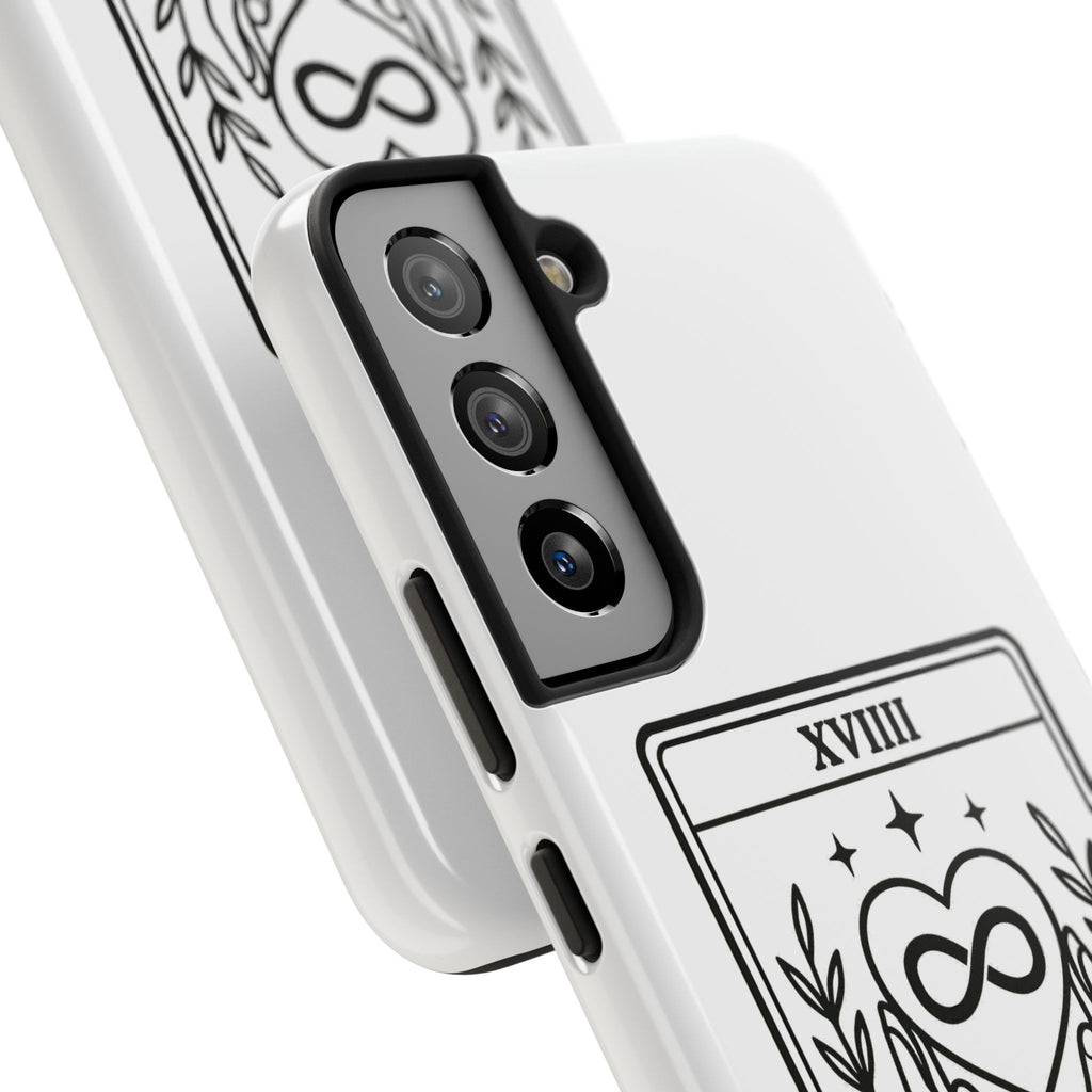 The Advocate tarot card Phone Case | infinity heart hands design