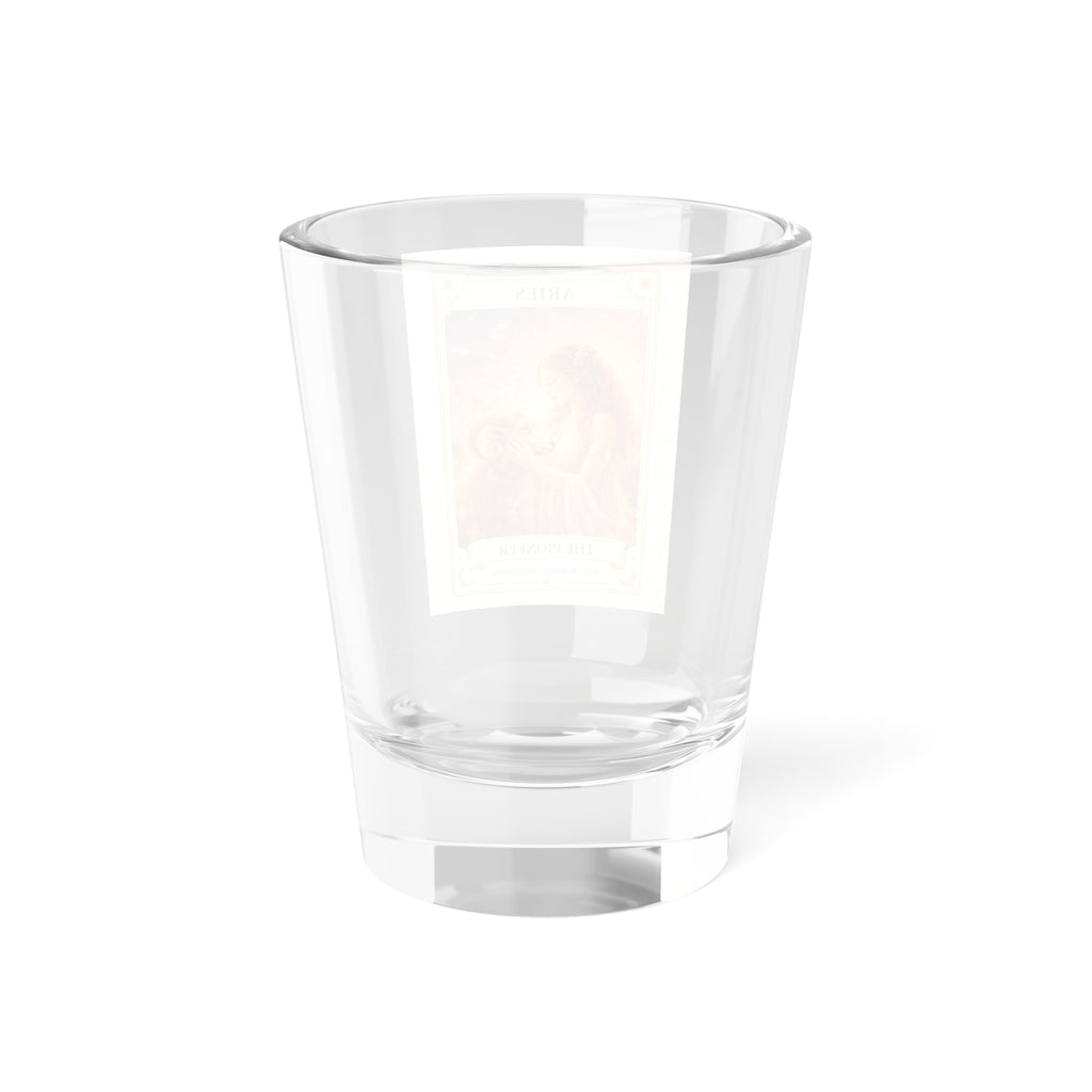 Aries Zodiac Tarot Card Shot Glass | 1.5oz