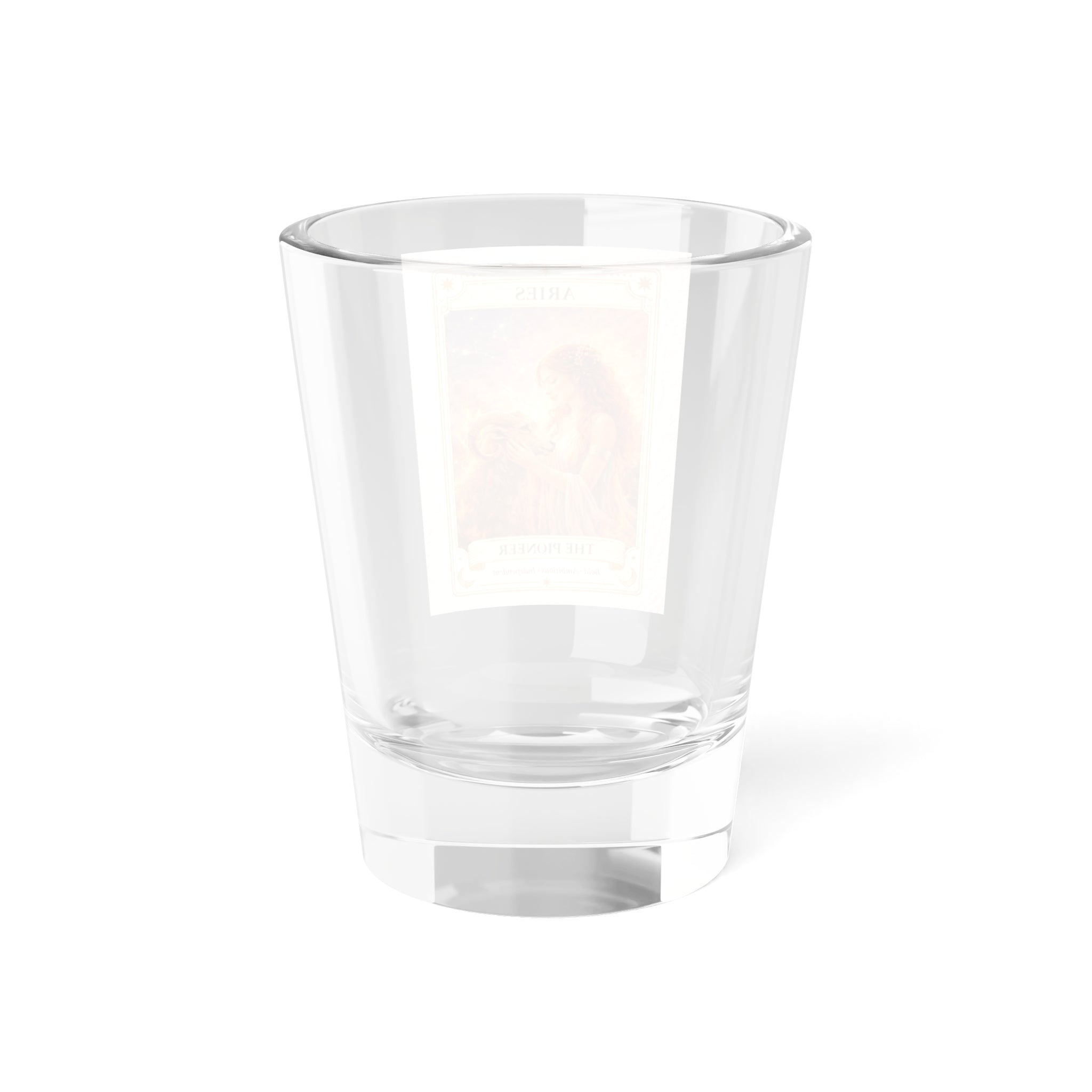 Aries Zodiac Tarot Card Shot Glass | 1.5oz
