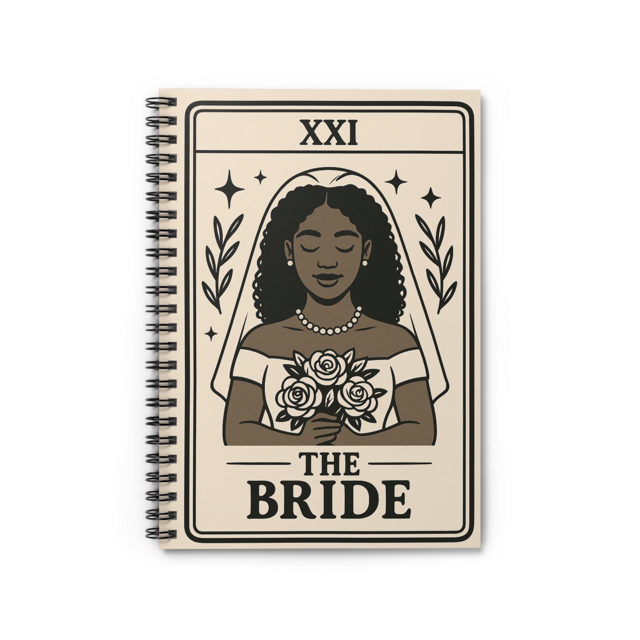 Tarot Bride Illustration Notebook | Spiral Ruled Journal