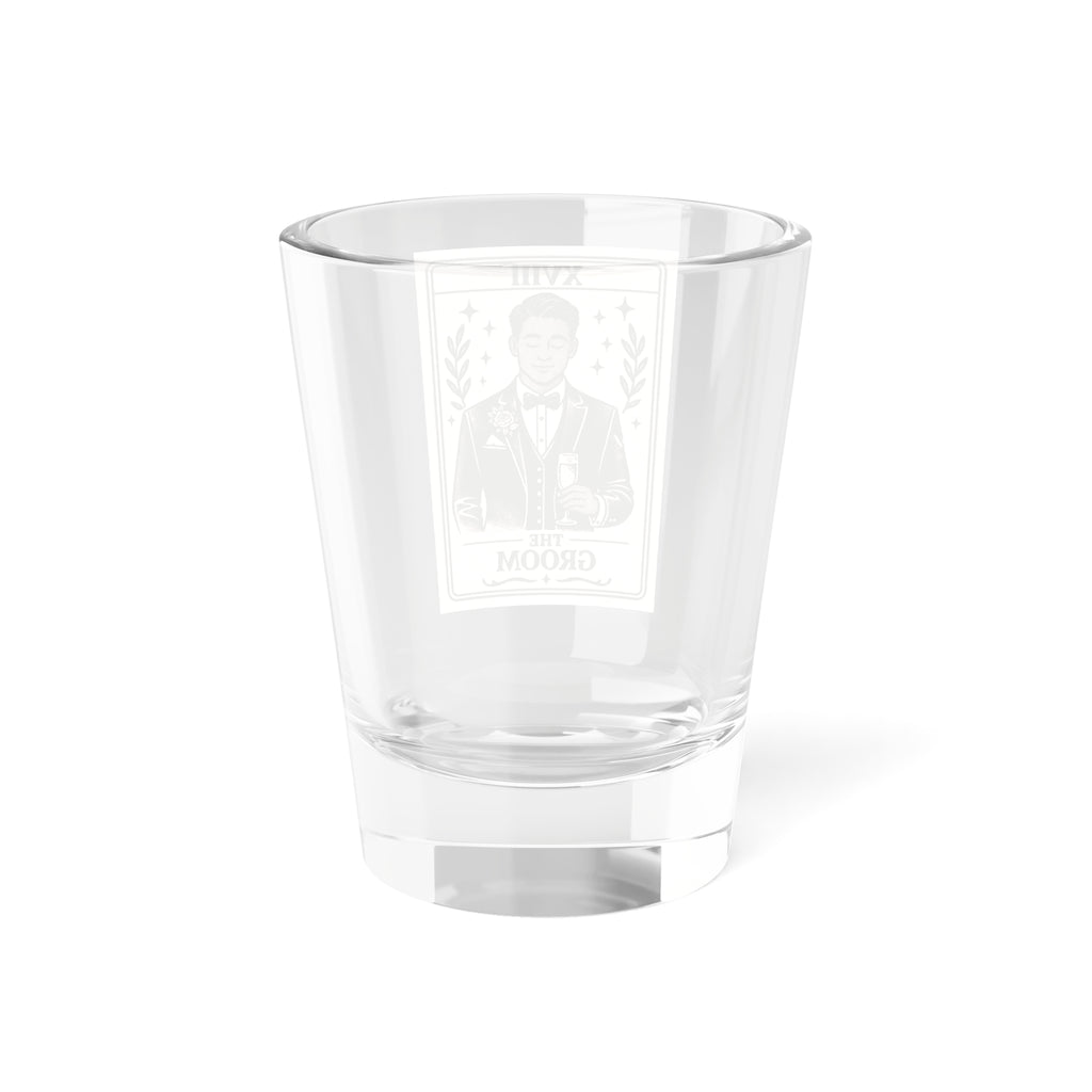 Tarot 'The Groom' Illustration Shot Glass | 1.5oz Wedding Party Favor