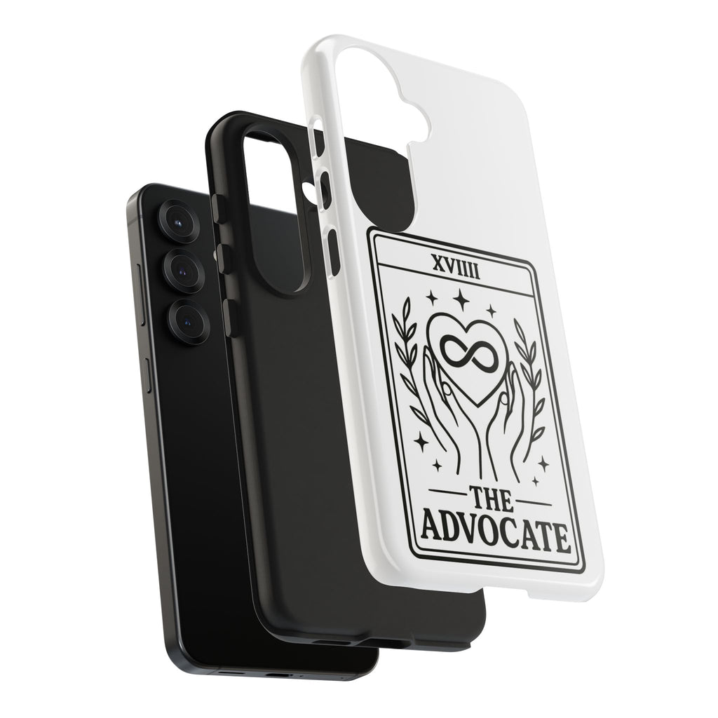 The Advocate tarot card Phone Case | infinity heart hands design