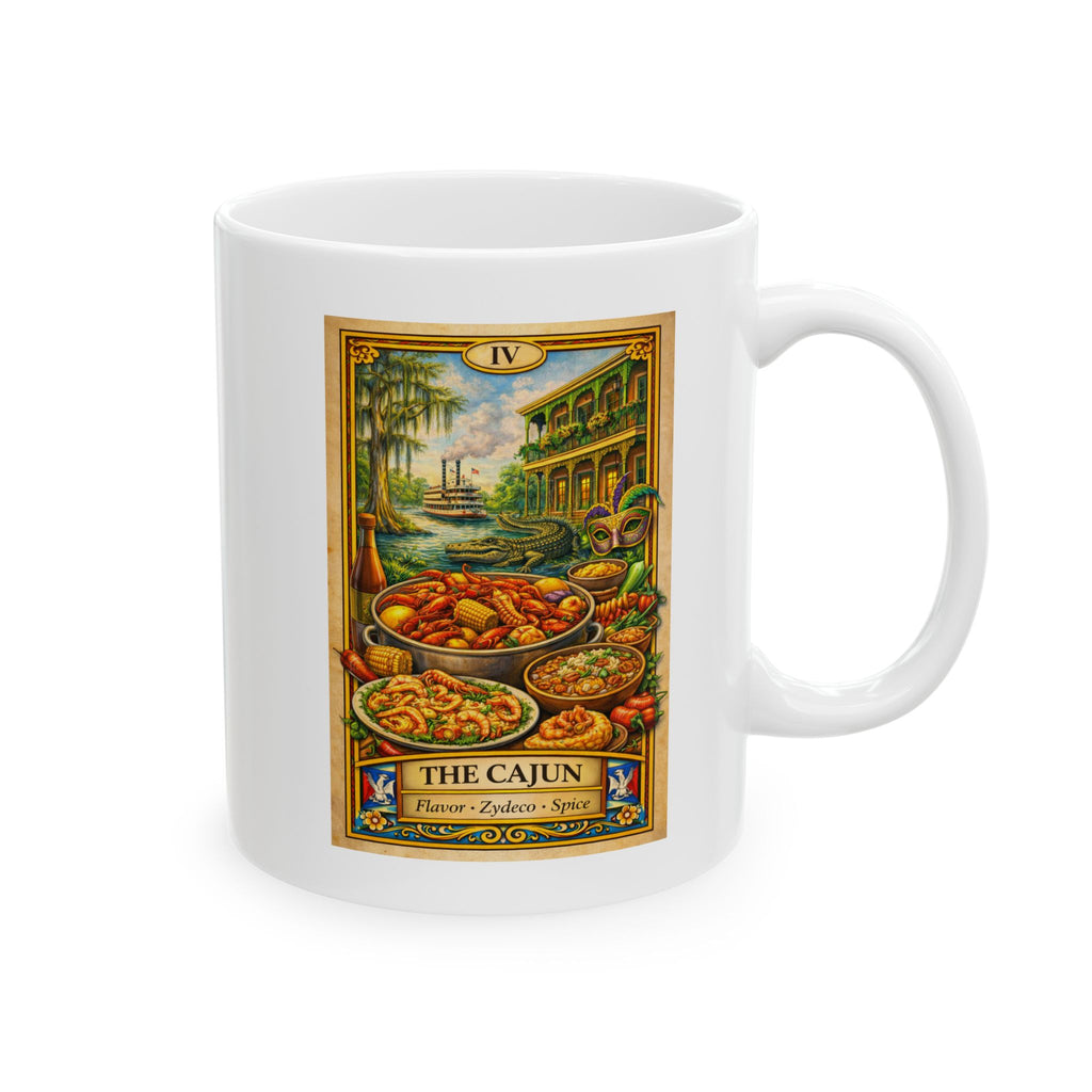 Vintage Cajun Life Mug | Lousianna | Kitchen Art Ceramic