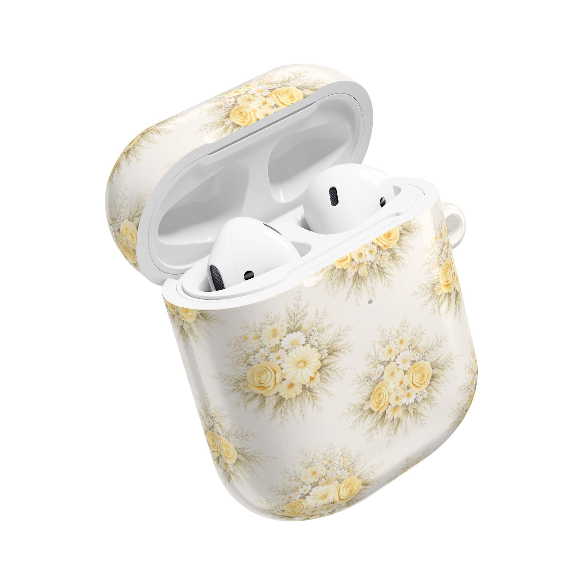 Yellow Rose Bouquet AirPod Case | Vintage Floral Pattern