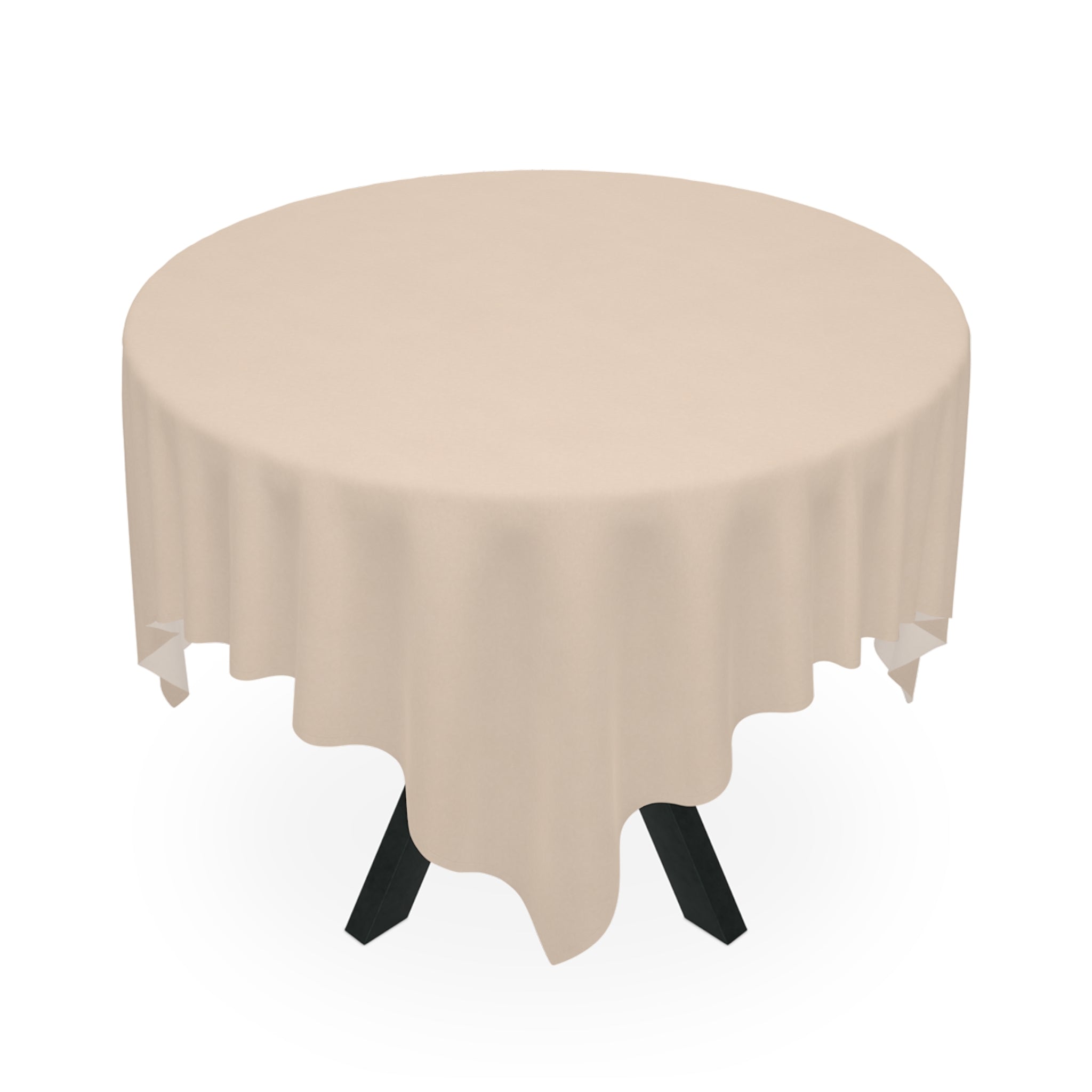 Solid Beige Tablecloth | Square Table Linen, Neutral Dining Decor