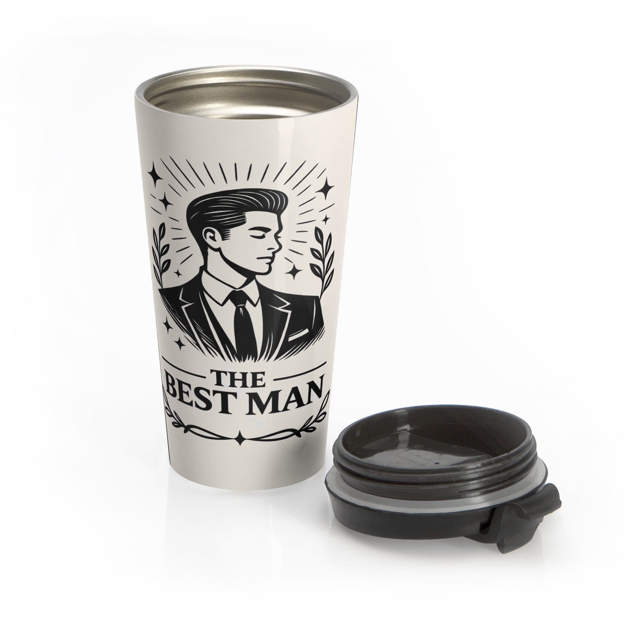 The Best Man Stainless Steel Travel Mug | Groomsmen Wedding Party