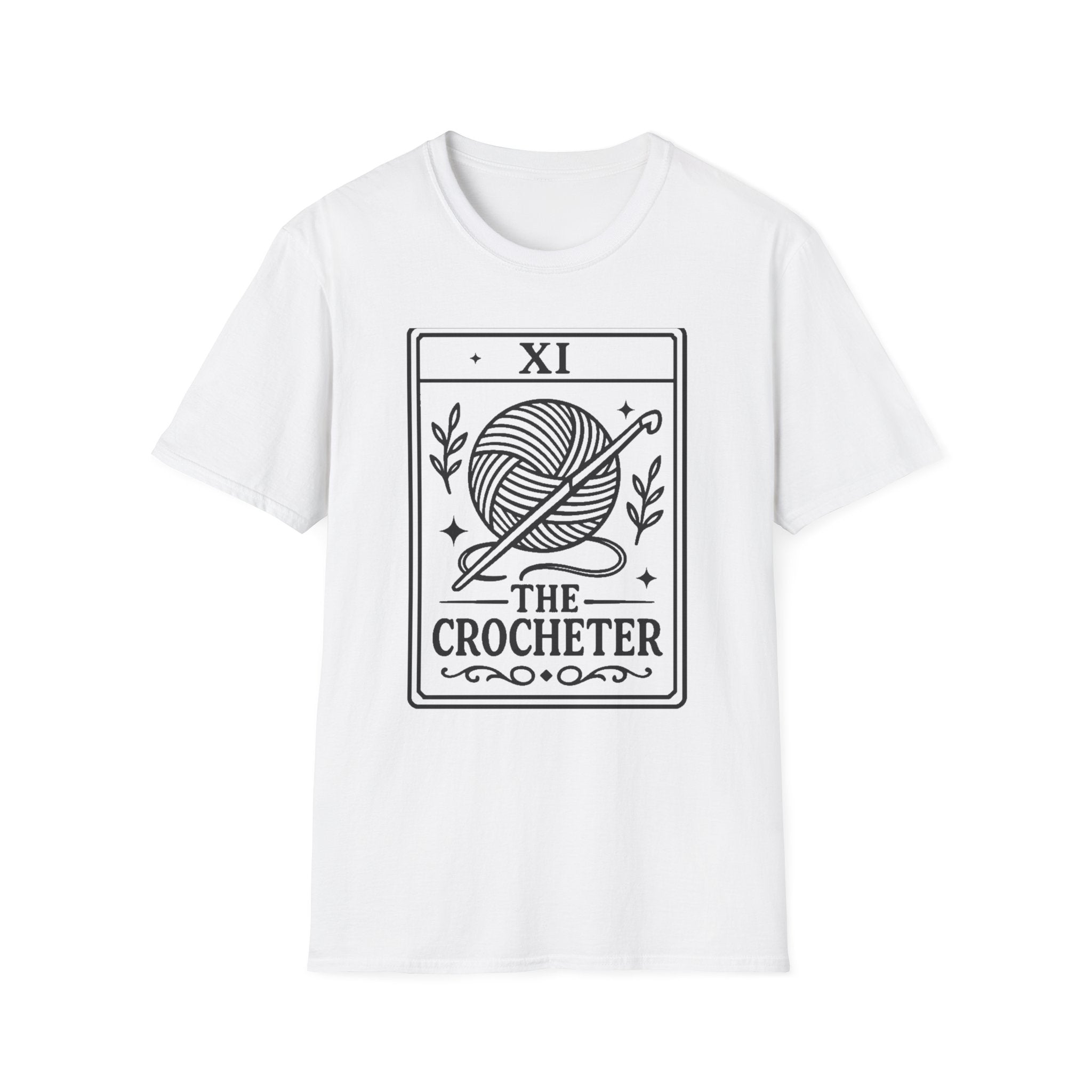 The Crocheter T-Shirt | Yarn Ball & Hook Illustration, Crochet Lover Tee