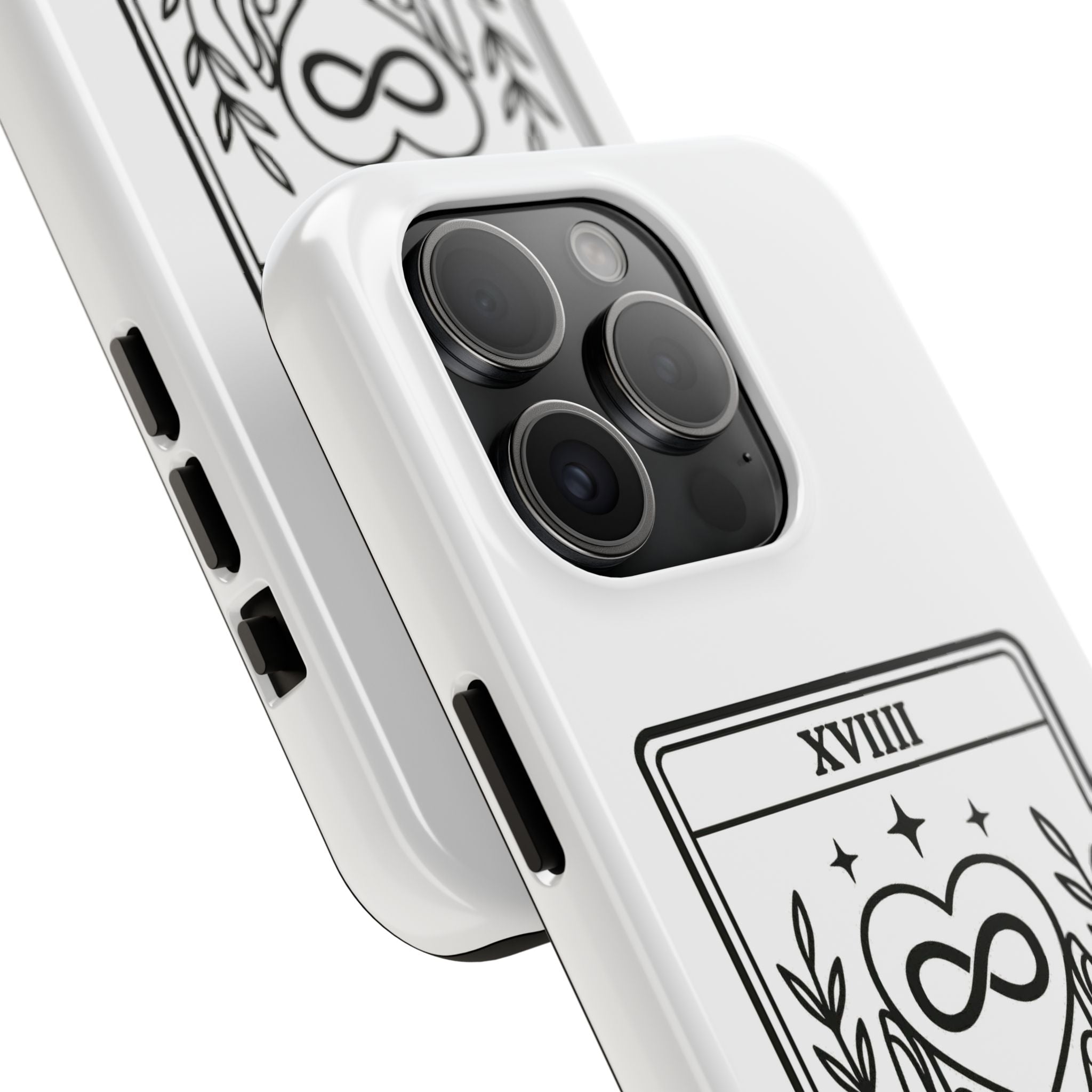 The Advocate tarot card Phone Case | infinity heart hands design