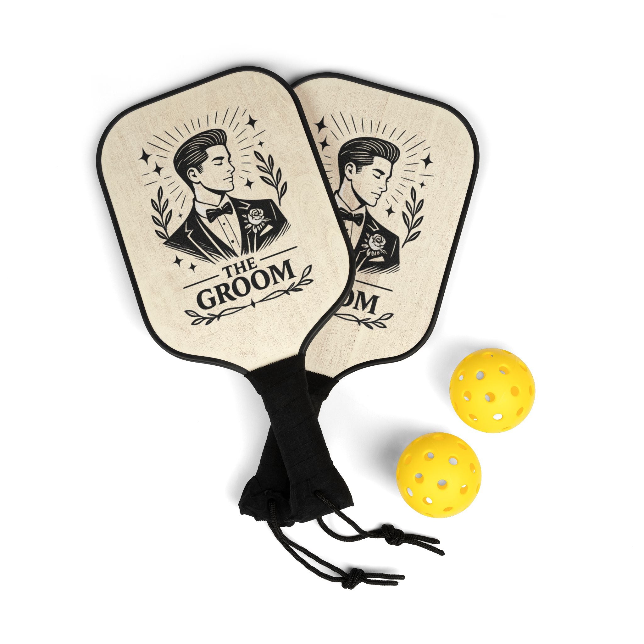 The Groom Pickleball Paddle | Pickleball Kit, Wedding Party Paddle Set