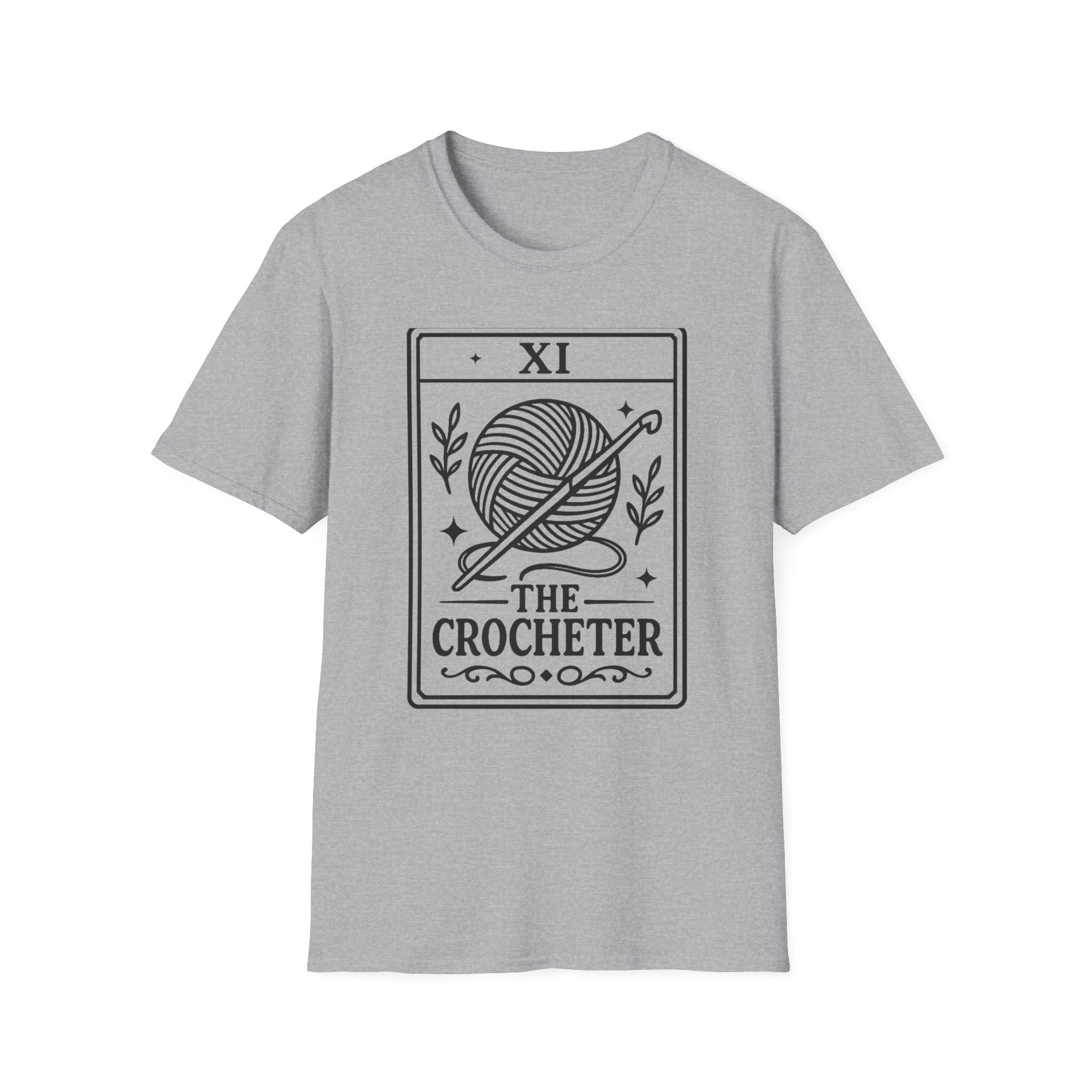 The Crocheter T-Shirt | Yarn Ball & Hook Illustration, Crochet Lover Tee