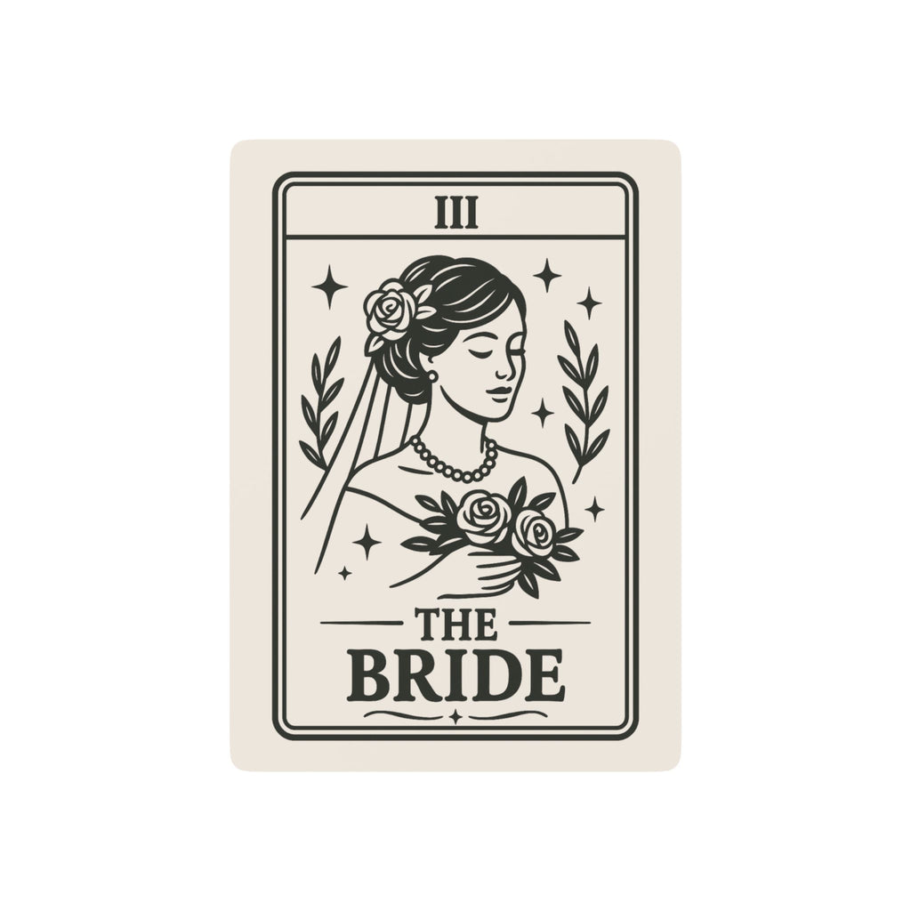 Bride Tarot Style Poker Playing Cards | Custom Bridal Deck, Ace of Spades