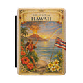 The State of Hawaii Vintage Poster Kindle Case | Volcano Hula Girl Aloha Design