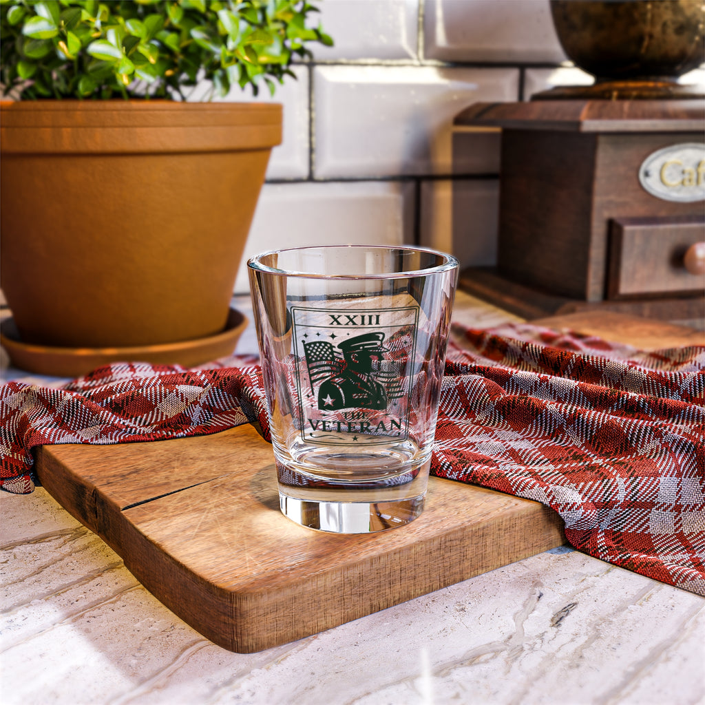 The Veteran Shot Glass | Military Tribute 1.5oz