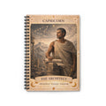 Capricorn 'The Architect' Spiral Notebook — Ruled Zodiac Journal