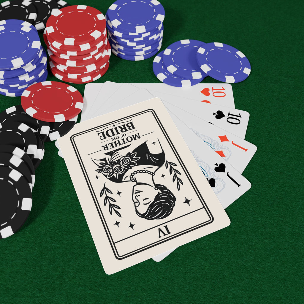 Mother of the Bride Poker Playing Cards | Bridal Theme Deck, Ace of Spades