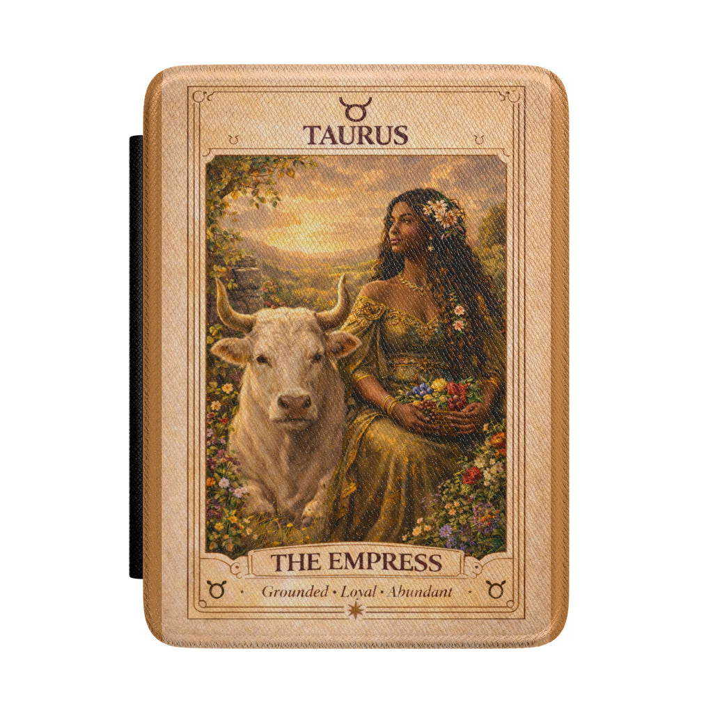 Taurus Empress Tarot Illustration Kindle Case | Zodiac, The Empress