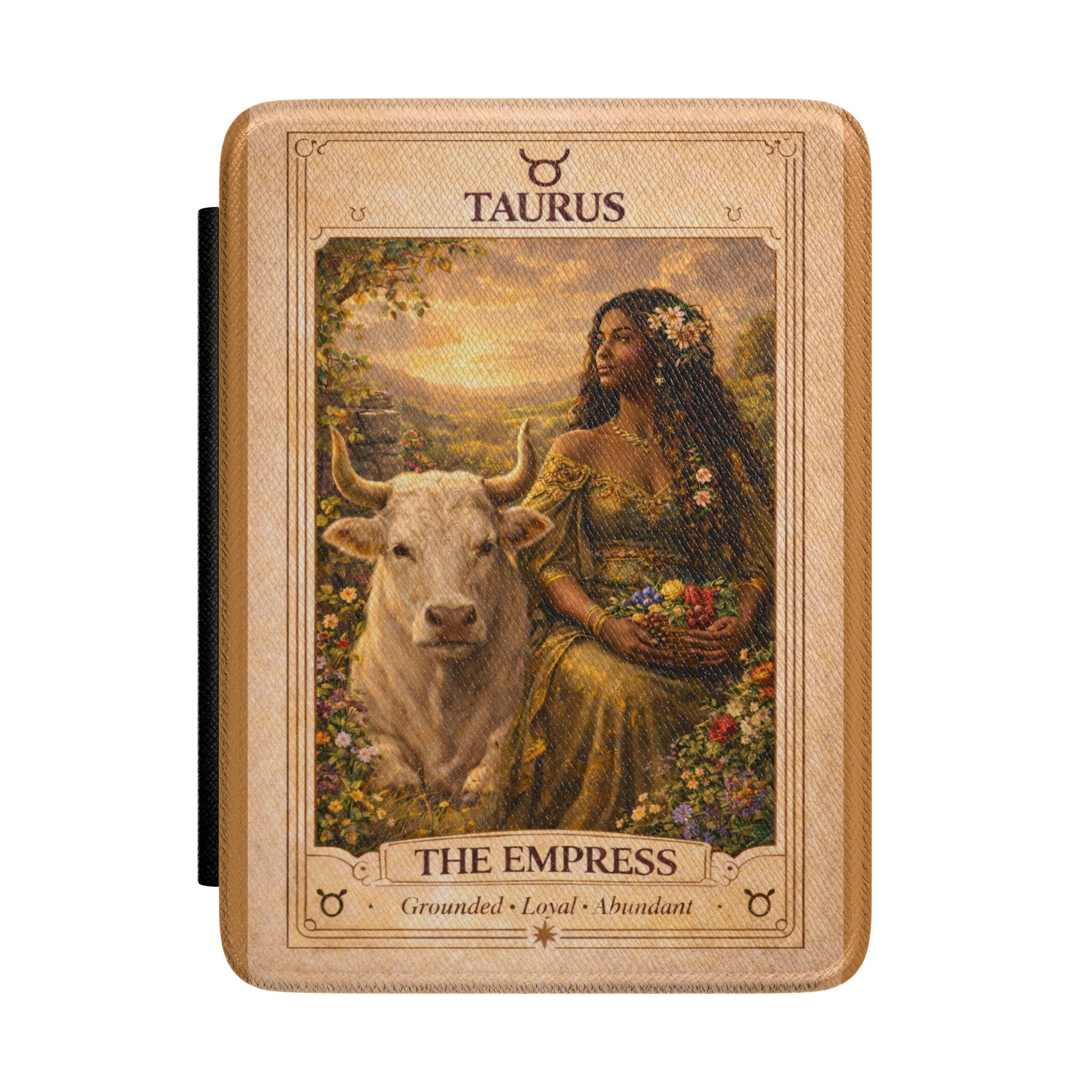 Taurus Empress Tarot Illustration Kindle Case | Zodiac, The Empress