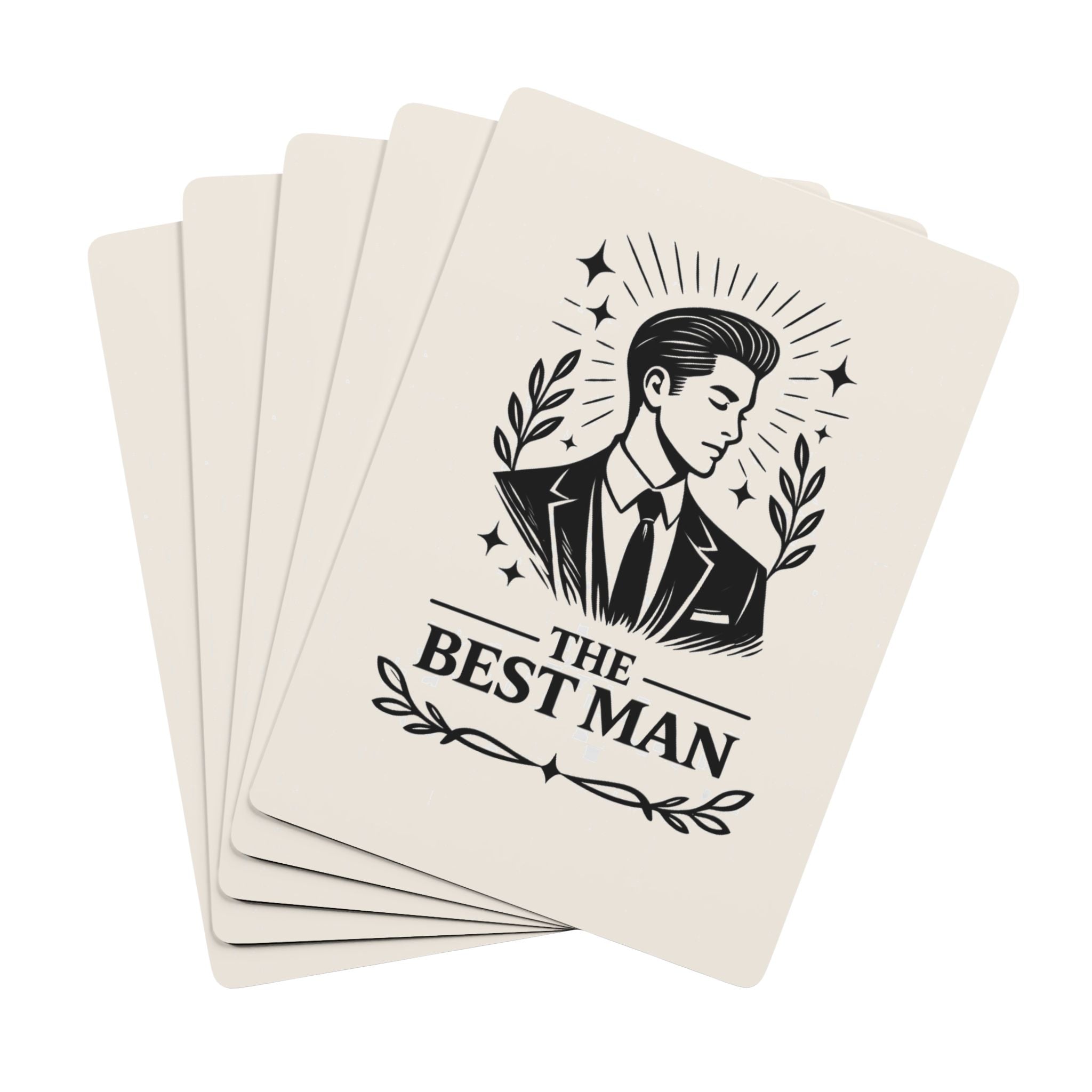 The Best Man Poker Playing Cards | Groomsmen Deck, Vintage Groom Design
