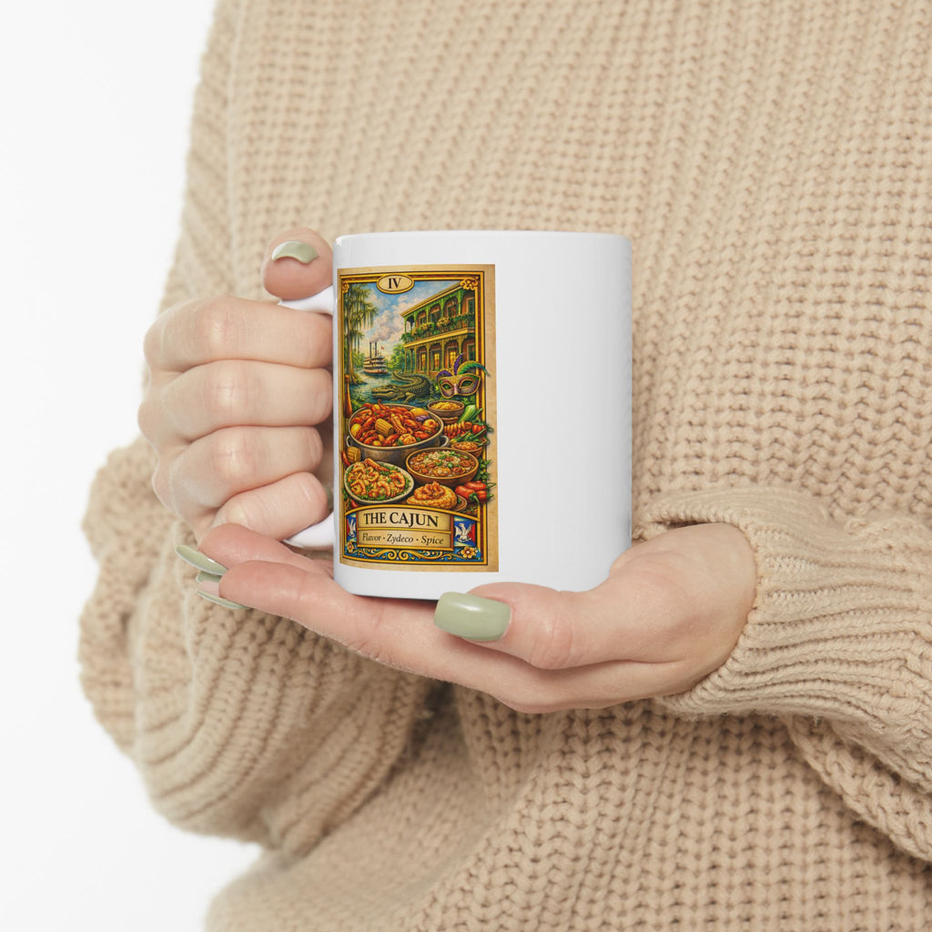 Vintage Cajun Life Mug | Lousianna | Kitchen Art Ceramic
