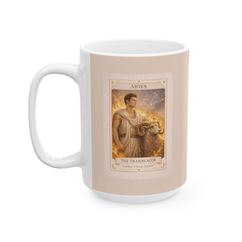 Aries Coffee Mug for Men - Aries Zodiac Mug - Aries Gift for Him - Astrology Mug - Horoscope Mug - Zodiac Coffee Mug - Aries Birthday Gif