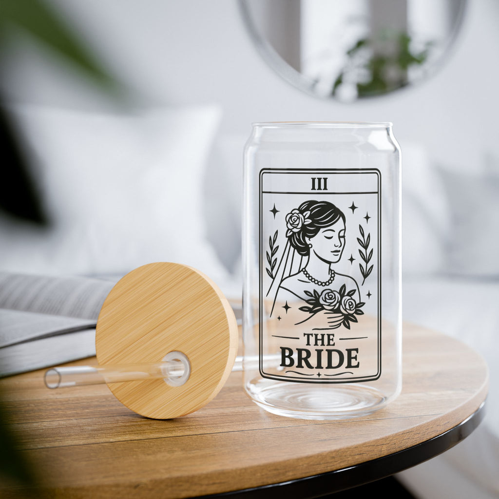 Tarot Bride Illustration Sipper Glass | 16oz