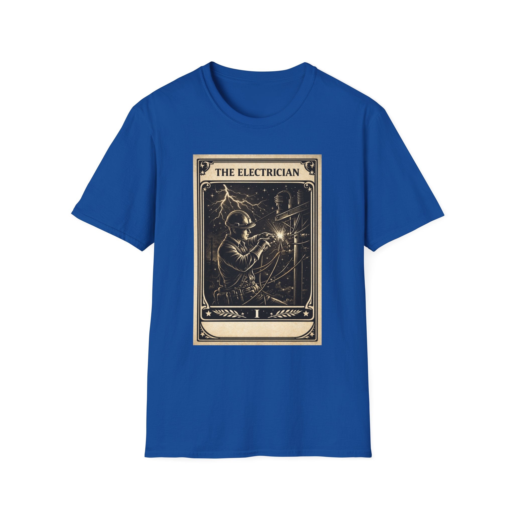 Electrician Shirt Tarot Card, Lineman Electrician Gift, Electrician Tee, Blue Collar Shirt, Electrician Gift Idea, Trade Worker Shirt