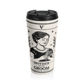 Mother of the Groom Travel Mug | Wedding Tribute, Floral Portrait