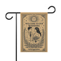 Tarot Style Bride & Groom Garden Flag | Welcome to Our Wedding Banner