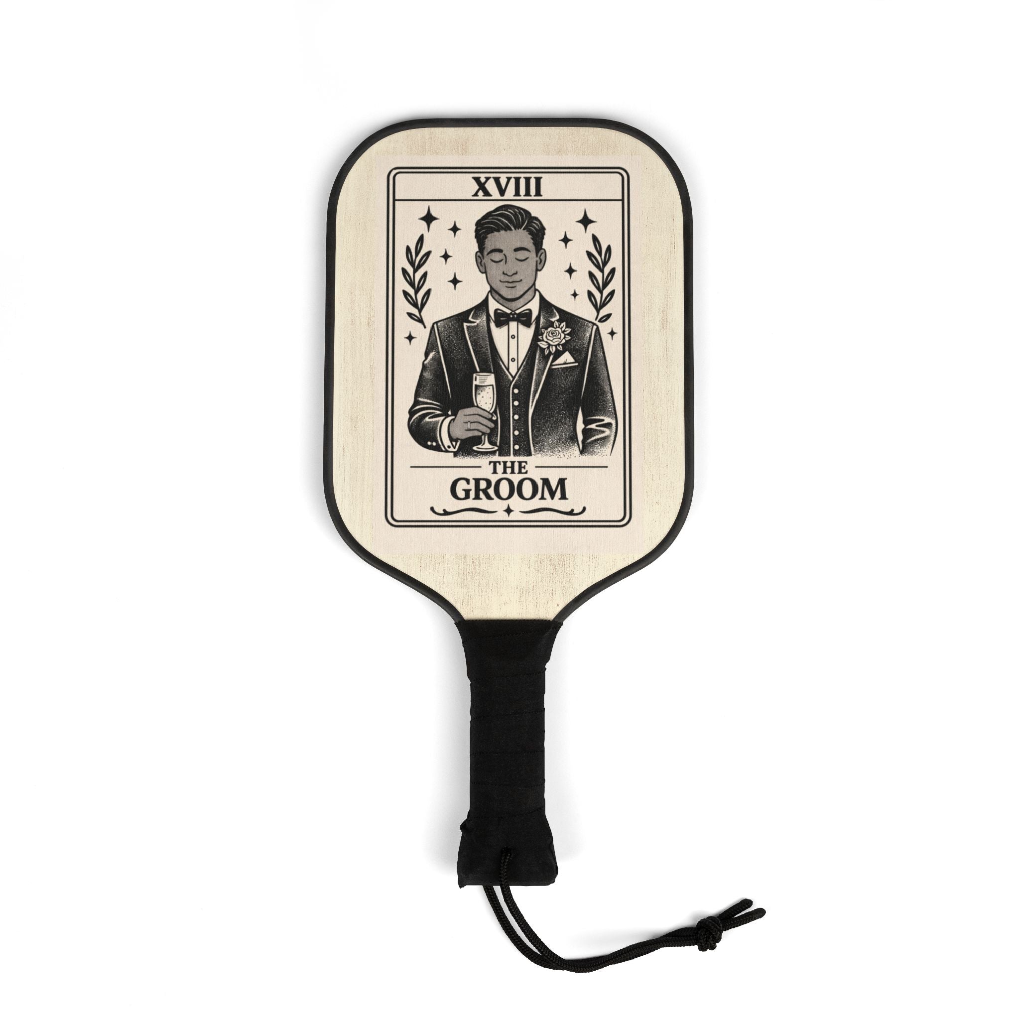 Groom Tarot Card Pickleball Paddle