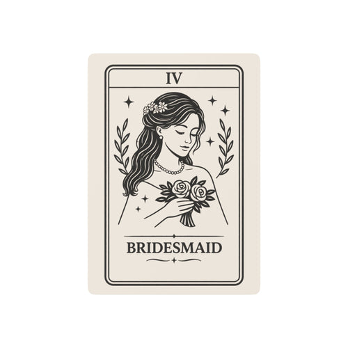 Bridesmaid Tarot Illustration Poker Playing Cards | Custom Bridal Deck