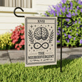 Neurodivergent Brain Tarot Garden Flag | Garden Banner