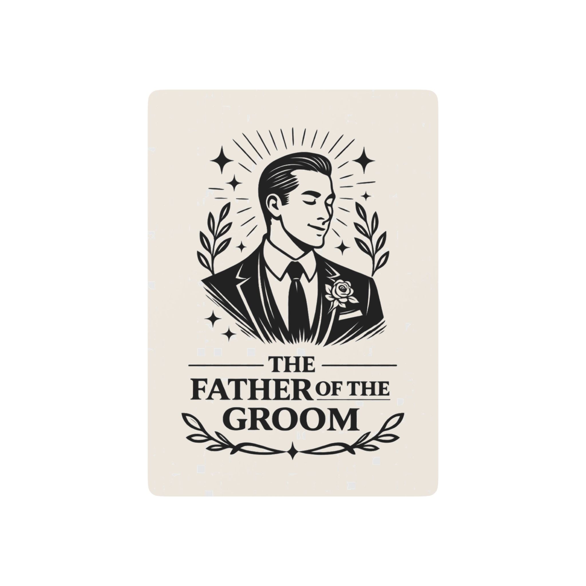 Father of the Groom Playing Cards | Wedding Poker Deck