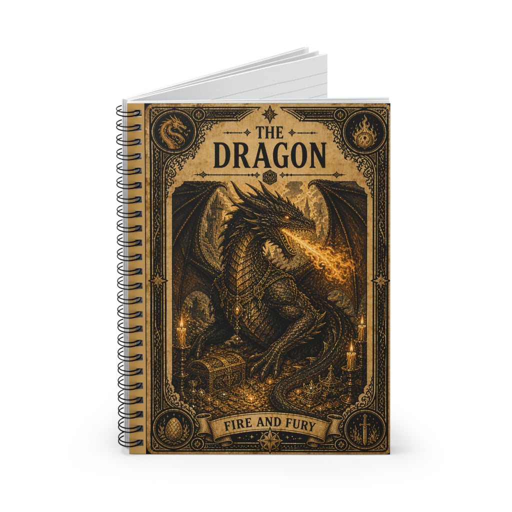 The Dragon Fire and Fury Notebook | Spiral Ruled Journal