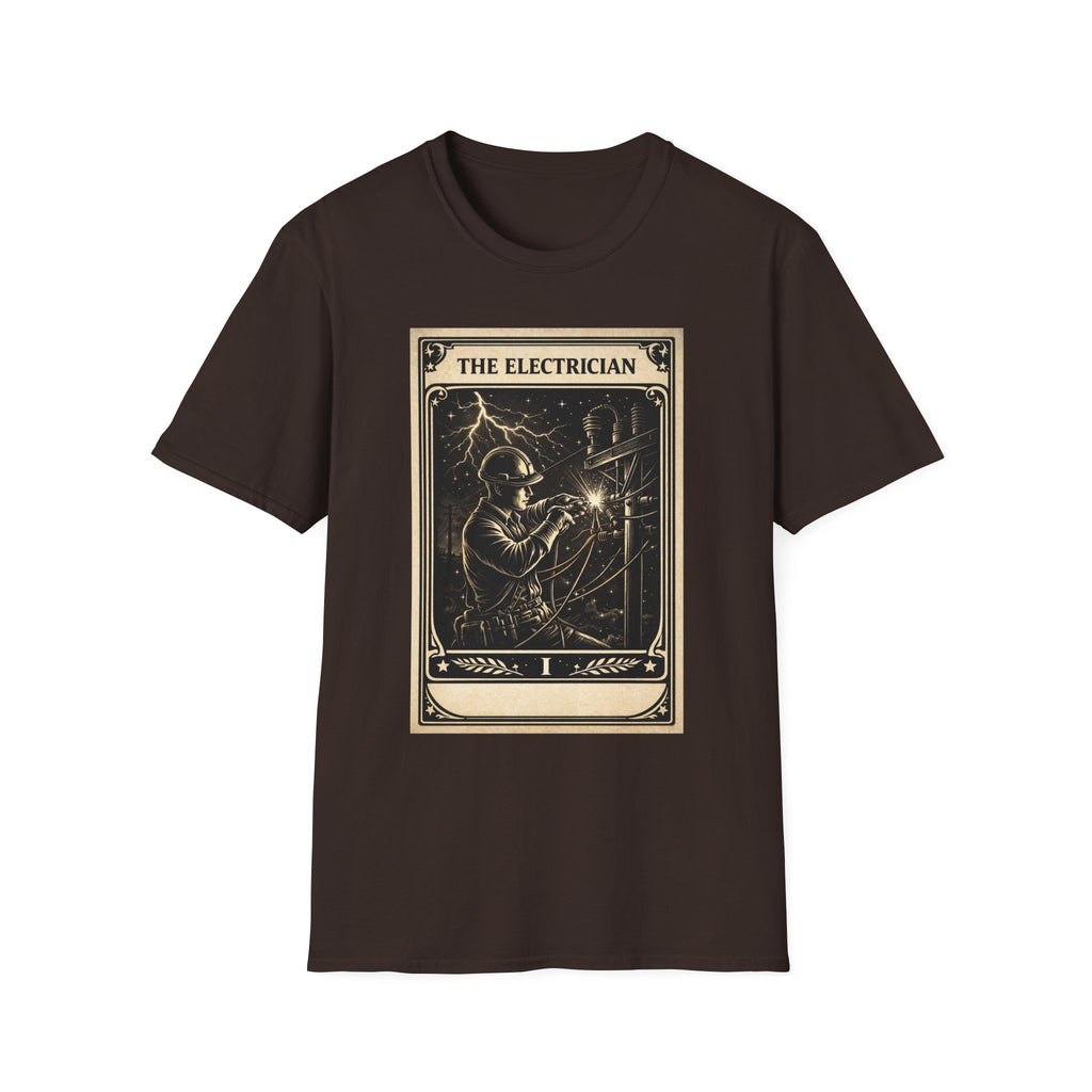 Electrician Shirt Tarot Card, Lineman Electrician Gift, Electrician Tee, Blue Collar Shirt, Electrician Gift Idea, Trade Worker Shirt