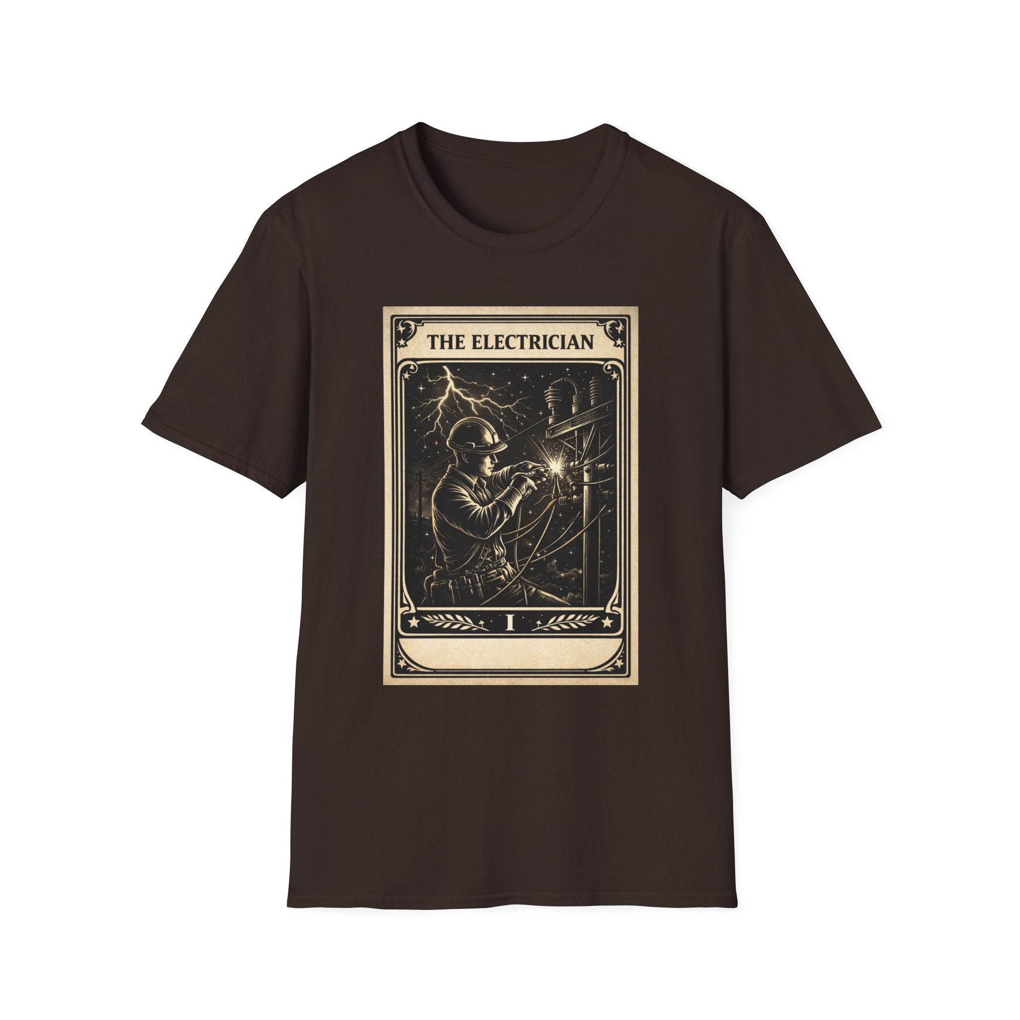 Electrician Shirt Tarot Card, Lineman Electrician Gift, Electrician Tee, Blue Collar Shirt, Electrician Gift Idea, Trade Worker Shirt
