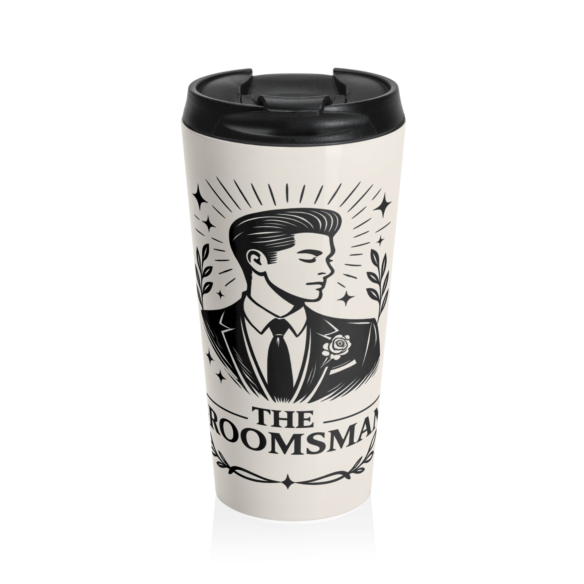The Groomsman Illustration Travel Mug | Groom Party Bachelor Wedding