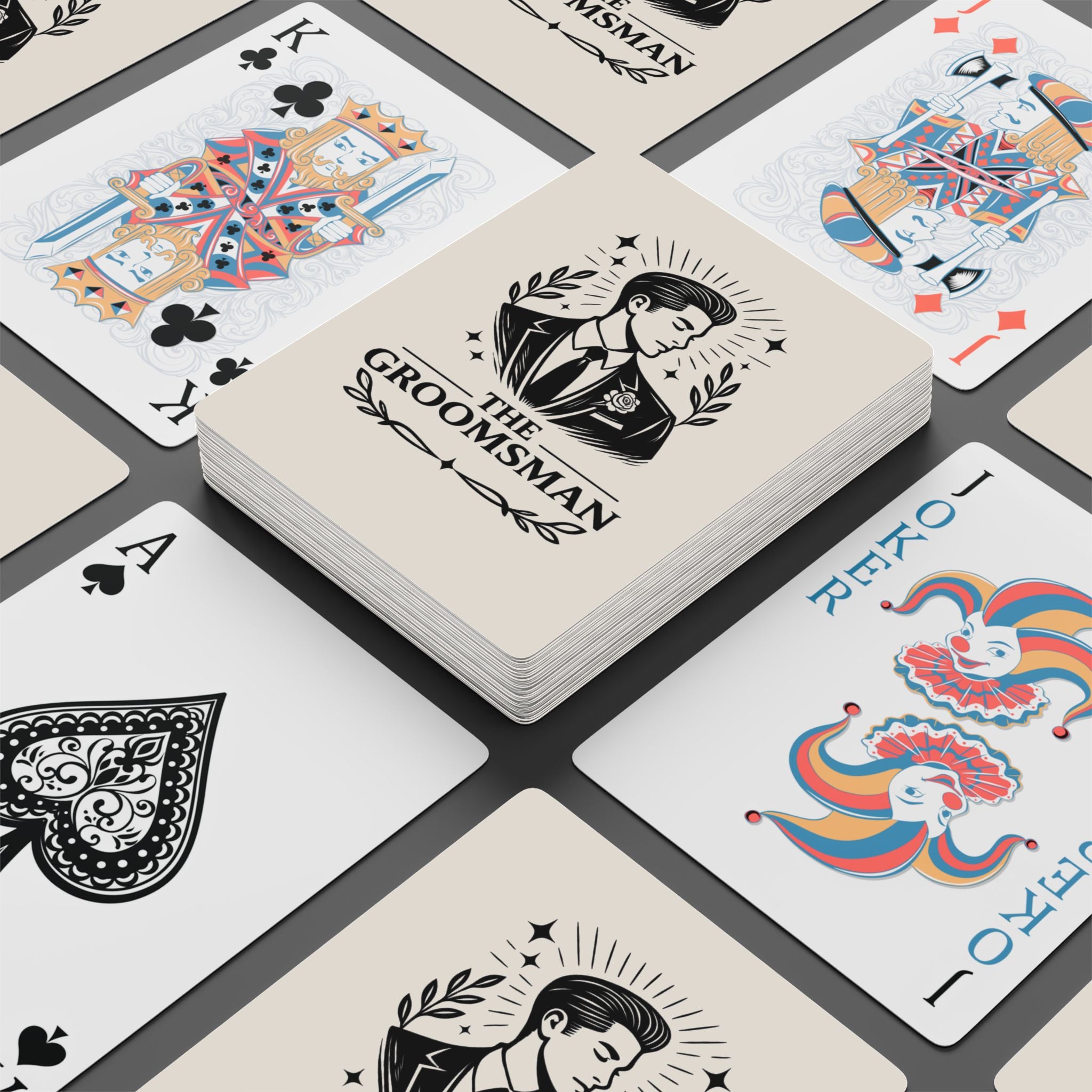 Groomsman Poker Playing Cards | Custom Wedding Deck