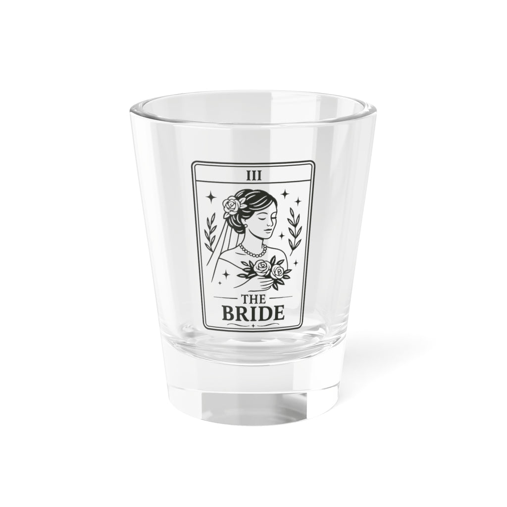 Tarot The Bride Shot Glass | 1.5oz Bridal Tarot Illustration