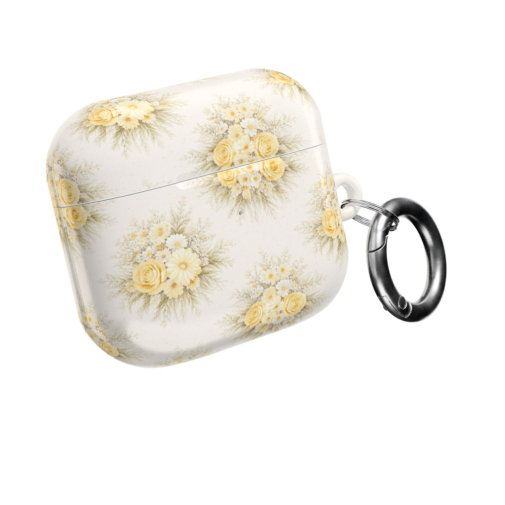 Yellow Rose Bouquet AirPod Case | Vintage Floral Pattern