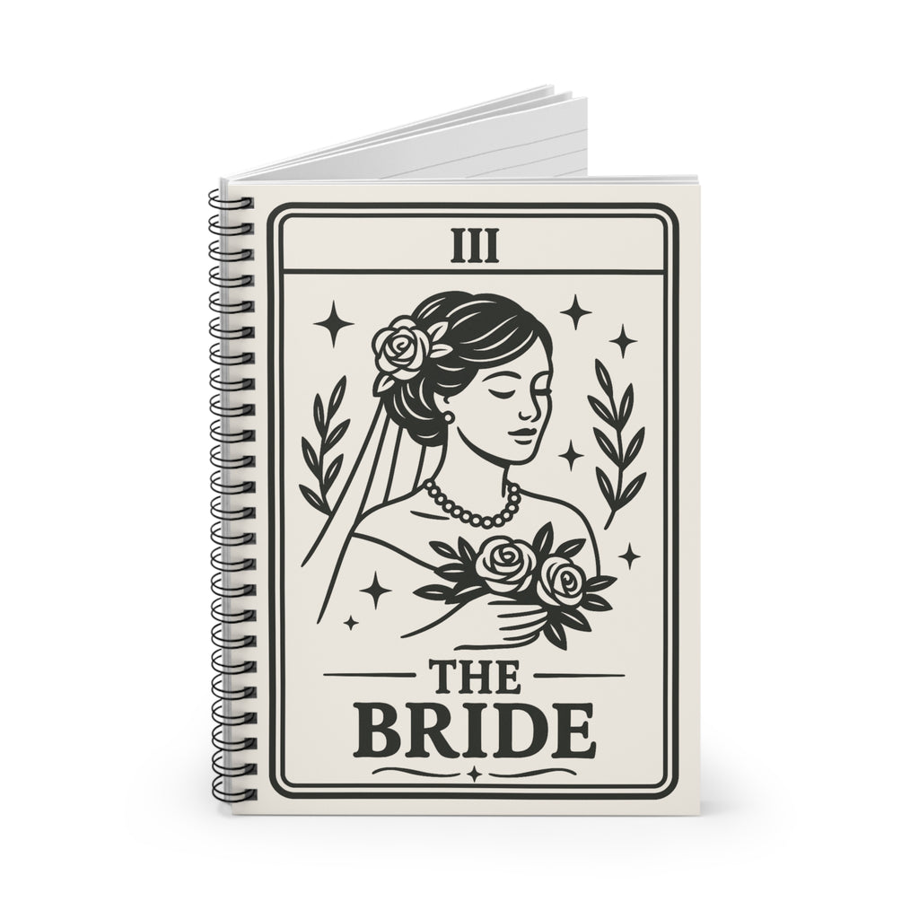 Tarot Bride Illustration Notebook | Spiral Ruled Journal
