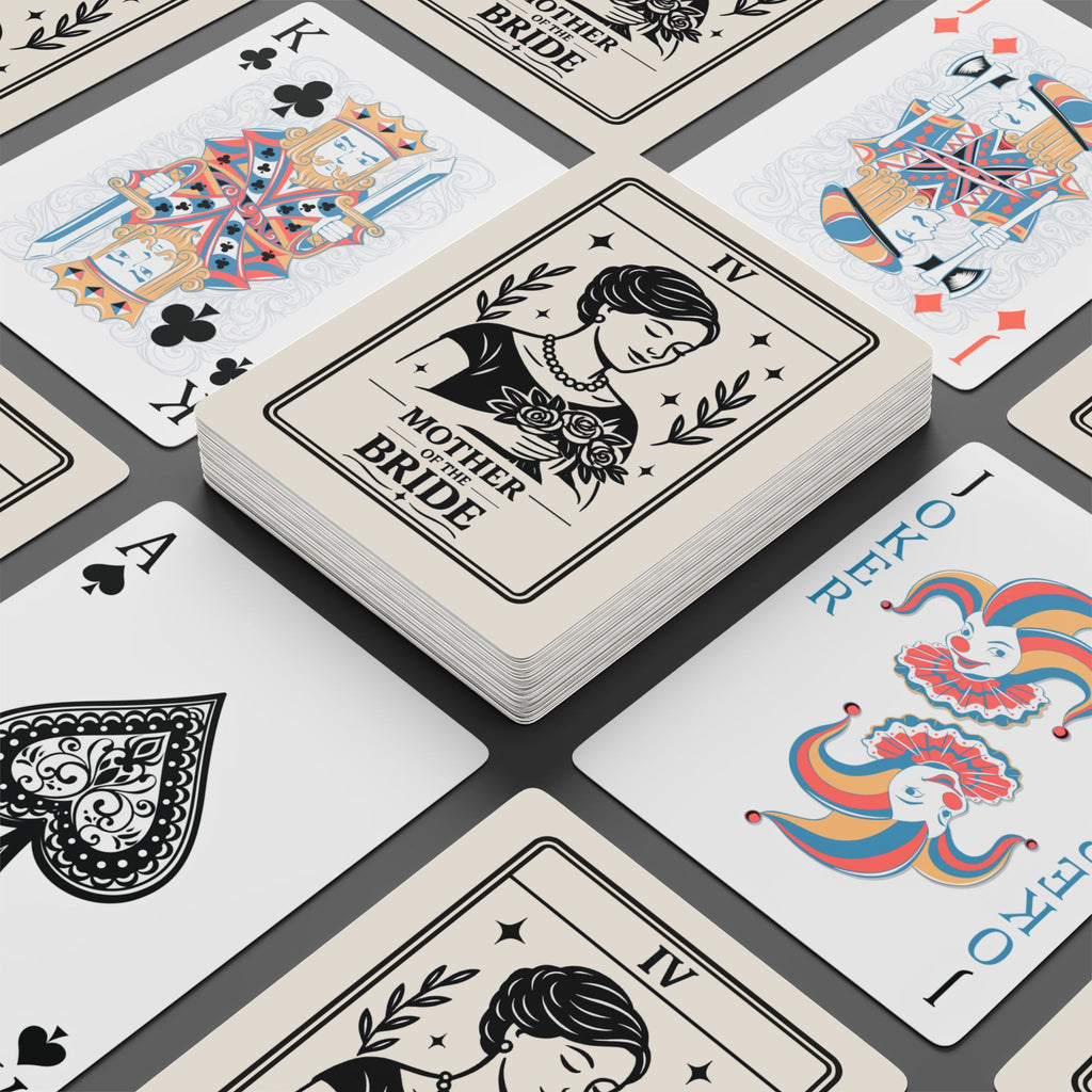 Mother of the Bride Poker Playing Cards | Bridal Theme Deck, Ace of Spades